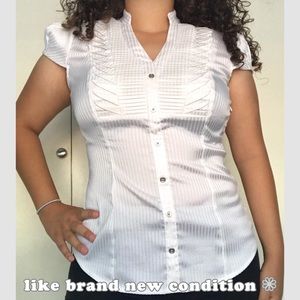 ☁️ Work place, striped satin pattern shirt ☁️